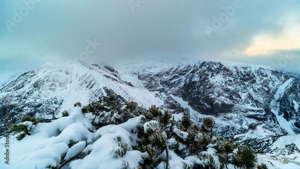 Fototapeta Zima w górach