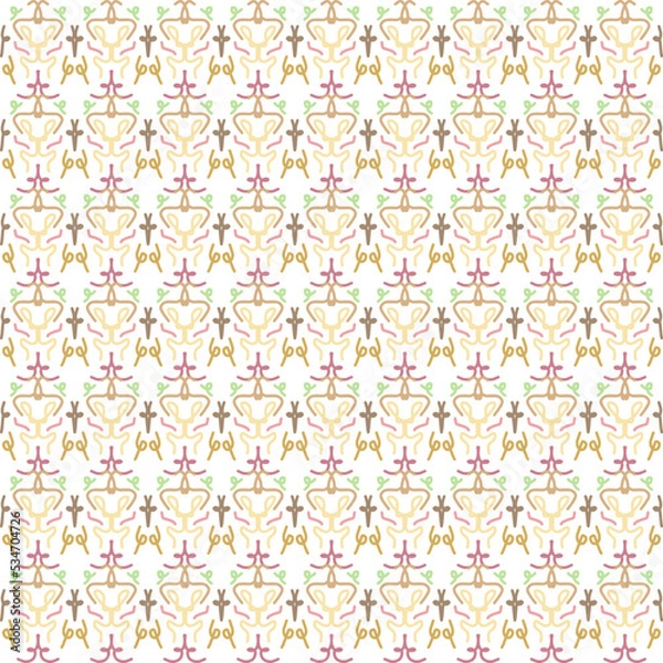 Fototapeta pattern design with abstract ornament motif