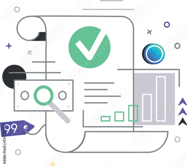 Fototapeta Profitability and pricing strategy scene