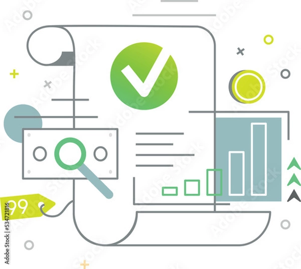 Fototapeta Profitability and pricing strategy scene
