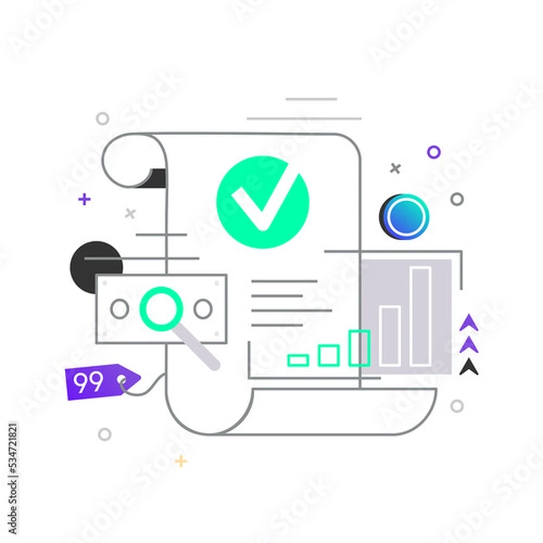 Fototapeta Profitability and pricing strategy scene