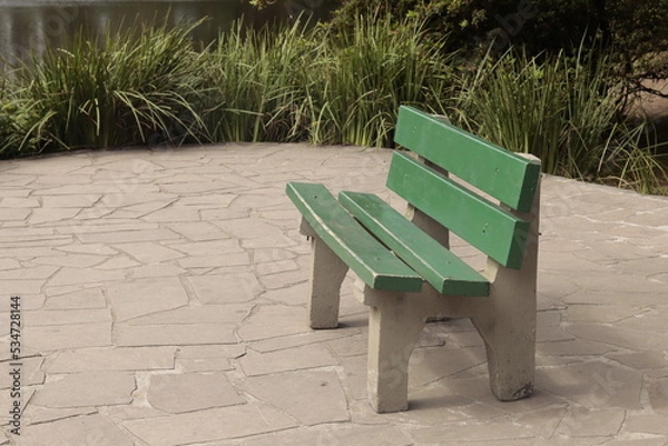 Obraz Park bench on any given day