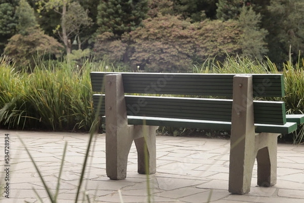 Obraz Park bench on any given day