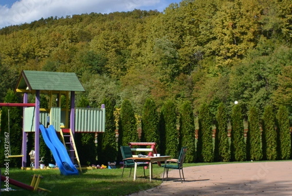 Fototapeta playground in the park