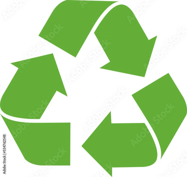 Obraz green recycle logo