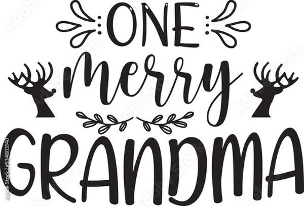 Fototapeta One Merry Grandma
