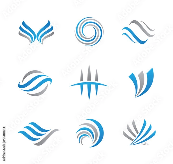 Obraz Abstract logo and icon