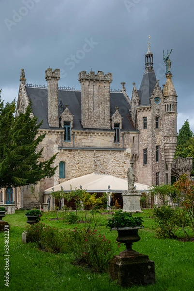 Obraz The Château de Keriolet is a castle built in the 19th century in Concarneau, Brittany, France