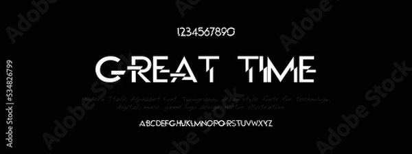 Obraz GREAT  Elegant alphabet letters font and number. Classic Lettering Minimal Fashion Designs. Typography modern serif fonts decorative vintage design concept. vector illustration