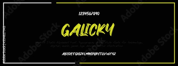 Obraz GALICKY  Elegant alphabet letters font and number. Classic Lettering Minimal Fashion Designs. Typography modern serif fonts decorative vintage design concept. vector illustration