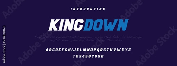Obraz KINGDOWN  Elegant alphabet letters font and number. Classic Lettering Minimal Fashion Designs. Typography modern serif fonts decorative vintage design concept. vector illustration