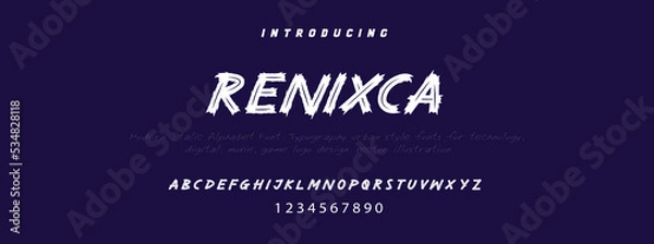 Obraz RELAXING  Elegant alphabet letters font and number. Classic Lettering Minimal Fashion Designs. Typography modern serif fonts decorative vintage design concept. vector illustration