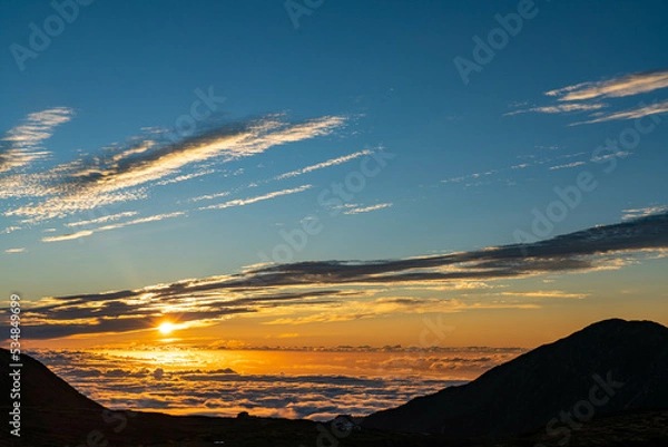 Fototapeta 立山連峰散策（夕日）