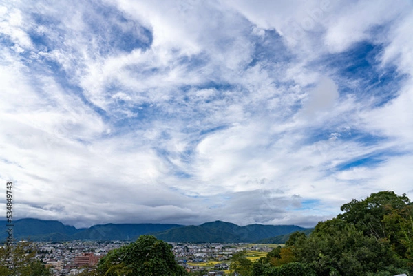 Obraz 信濃大町の町並み