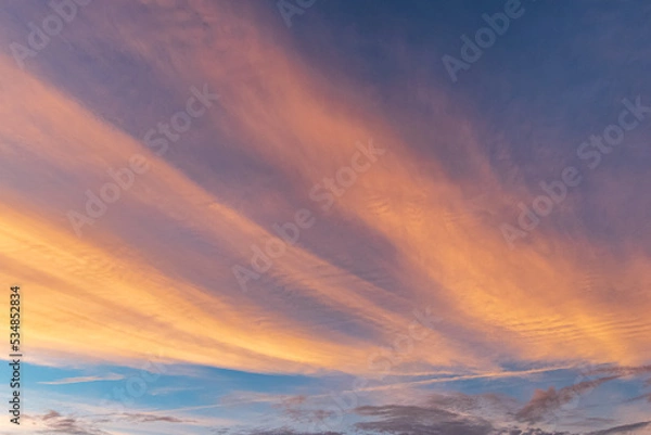 Fototapeta 燃える夕空