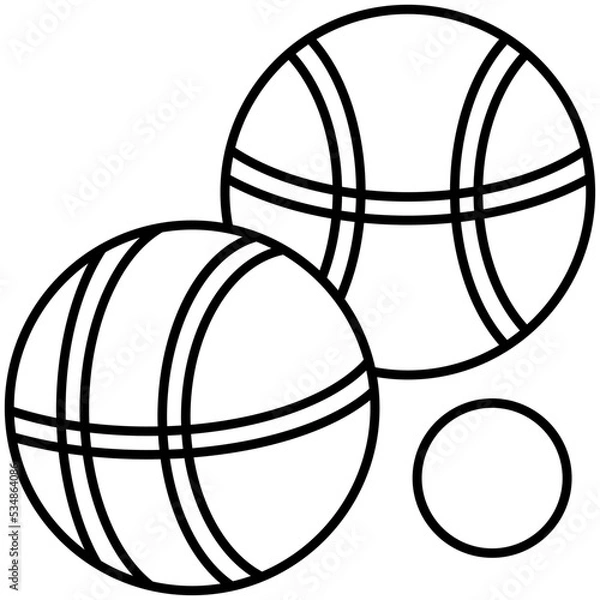 Obraz petanque icon