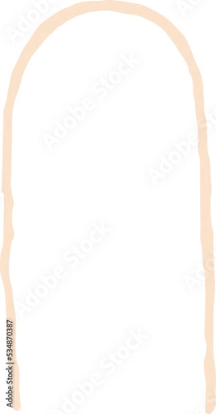 Obraz Hand drawn organic arc