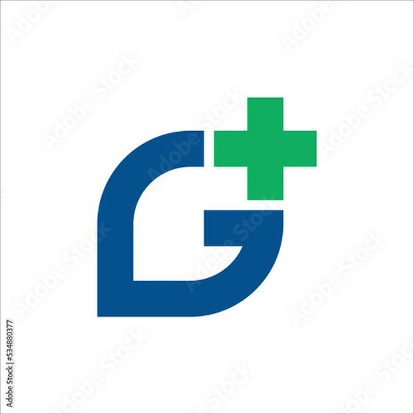 Obraz  Creative G plus logo design template