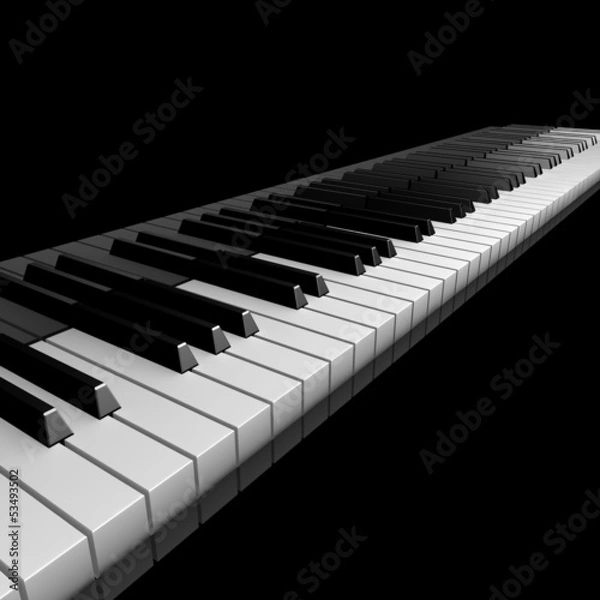 Obraz 3D piano keyboard