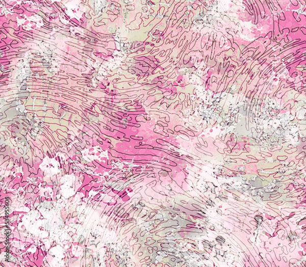 Fototapeta Abstract marbling art patterns as background