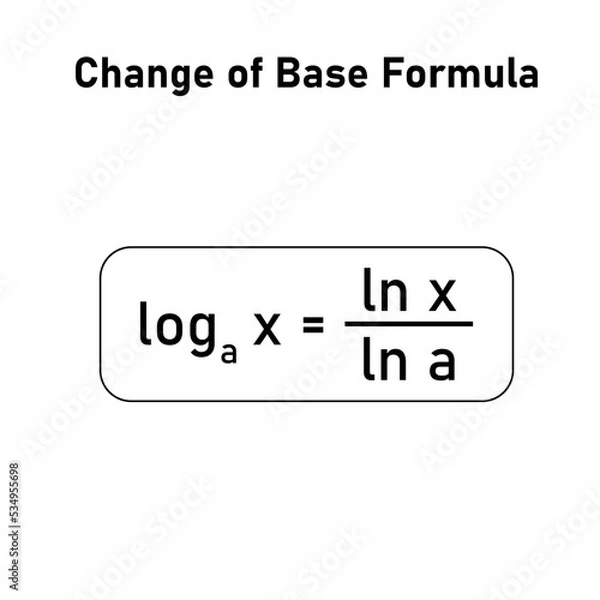 Obraz change of base formula in mathematics.