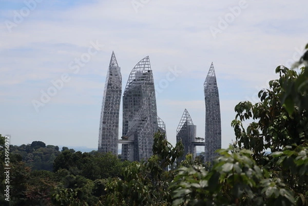 Fototapeta forest city