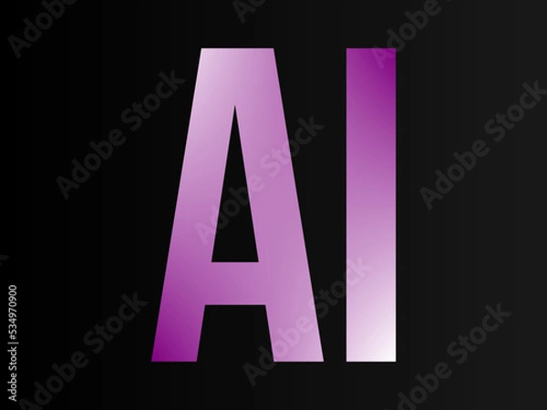 Obraz Artificial intelligence AI vector illustration