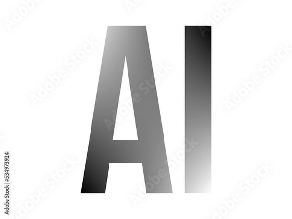 Fototapeta Artificial intelligence AI illustration