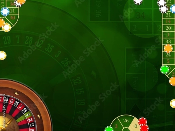 Obraz Gambling background with casino elements