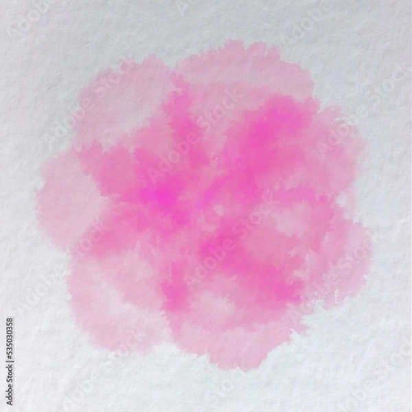 Obraz Abstract pattern.watercolor flower.Pink flower from watercolor on a white background.Texture for gentle and cute holidays