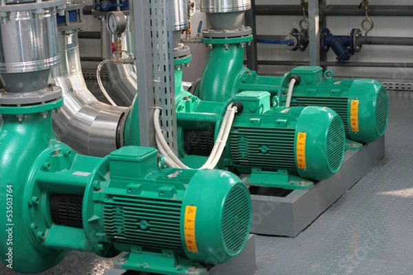 Obraz Pumps in boiler-house