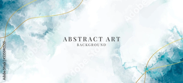 Obraz watercolor vector background. Luxury wallpaper design