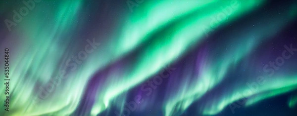 Fototapeta Northern Lights. Aurora borealis with starry in the night sky. Gaming RPG abstract background and texture, pattern. Game asset	