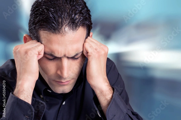 Fototapeta Verdammte Kopfschmerzen