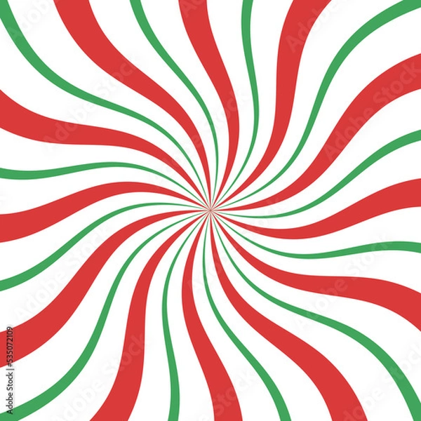 Fototapeta Vector Christmas background. Candy cane, lollipop pattern.