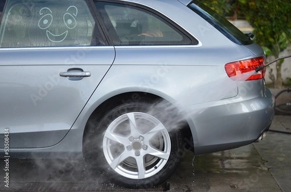 Fototapeta Autolavaggio