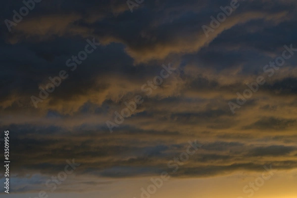 Obraz Dramatic clouds in the sky