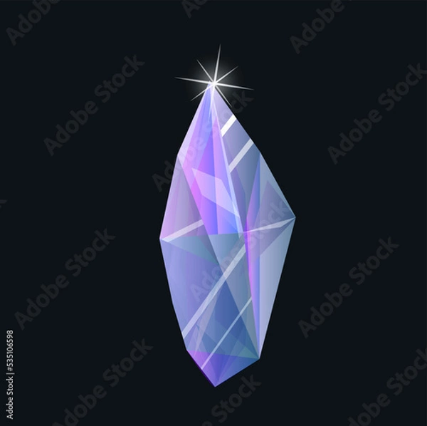 Obraz diamond on blue background