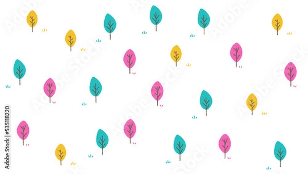 Obraz 春を感じる背景　手書きイラスト風