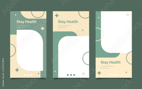 Fototapeta Medical Social Media Post Template, Editable Healthcare Social Media Banner Template. Social media post design free vector. Anyone can use This Design Easily,Banner,Poster,Instagram story	