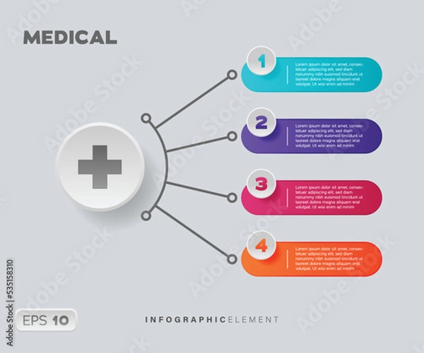 Obraz Medical Infographic Element