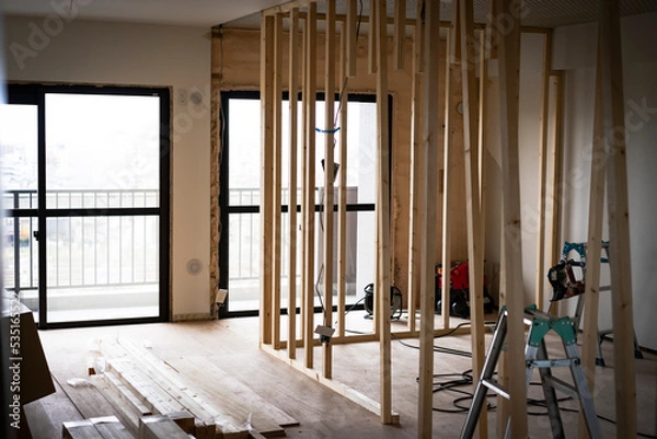 Fototapeta リノベーション工事中の部屋