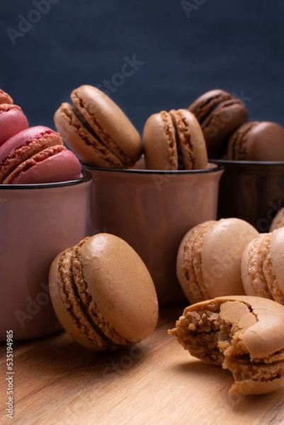 Obraz macarons en folie