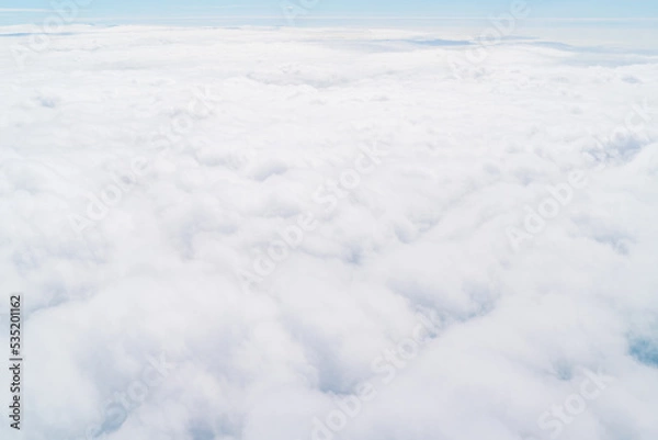 Fototapeta 飛行機から見た一面の雲景色 cloud sky view