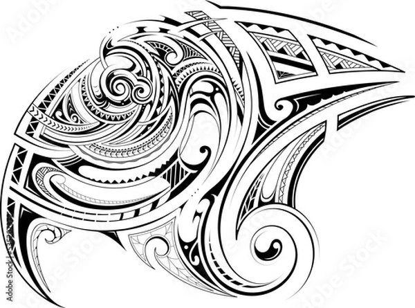 Obraz Polynesian tribal tattoo design