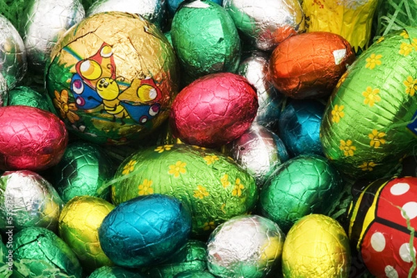 Obraz farbenfrohes osternest