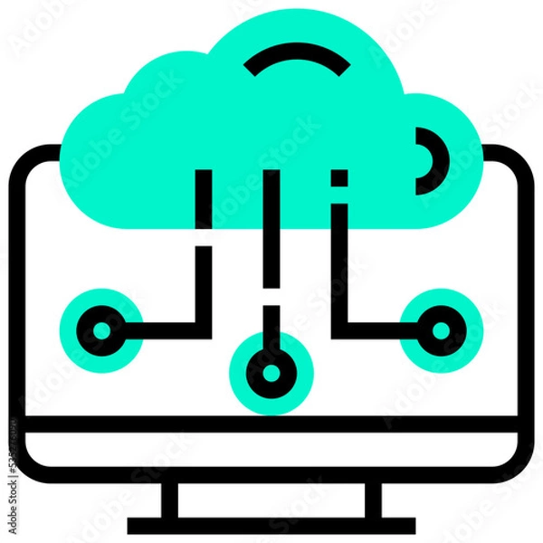 Fototapeta Cloud icon