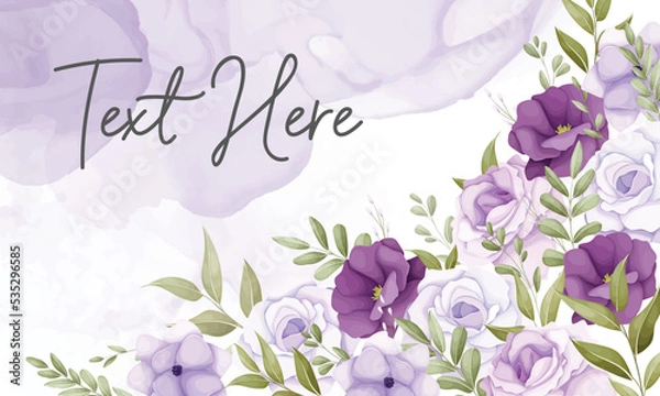 Obraz beautiful purple flower background