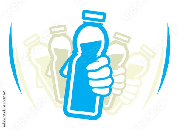 Obraz Shake bottle of yogurt before use