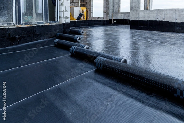 Obraz roof laying and installation